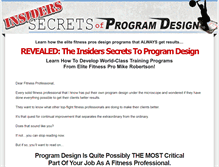 Tablet Screenshot of insidersecretstoprogramdesign.com